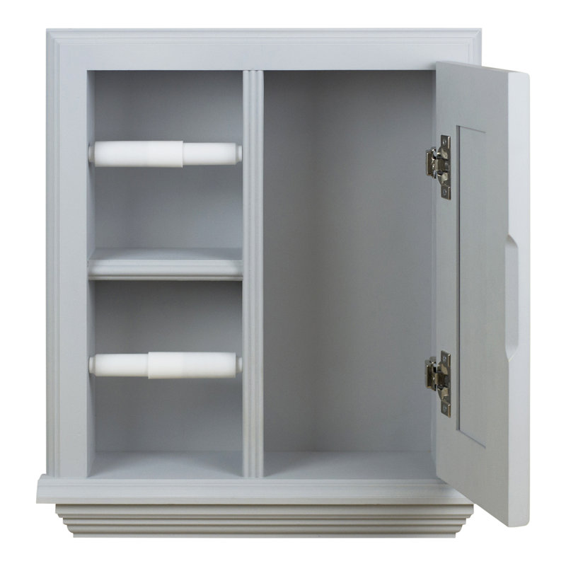 Porte-papier hygiénique encastré Hansford, Apprêté gris