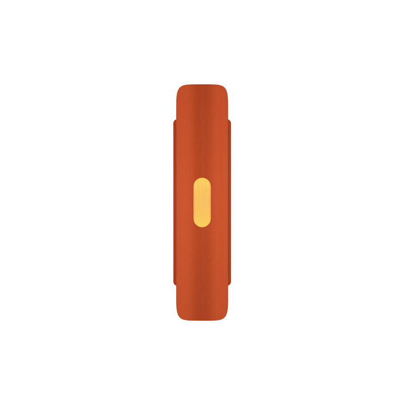 Lupe Integrated LED Flush Mounted Sconce, Terracotta