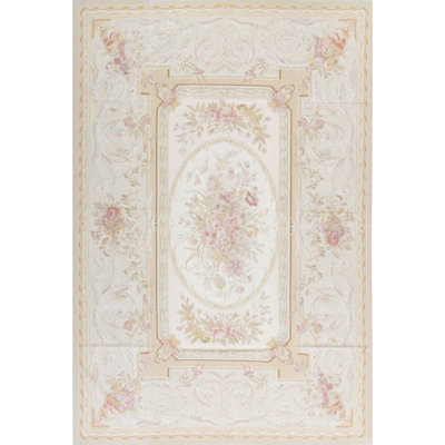 Aubusson Renaissance Handmade Wool Oriental Area Rug