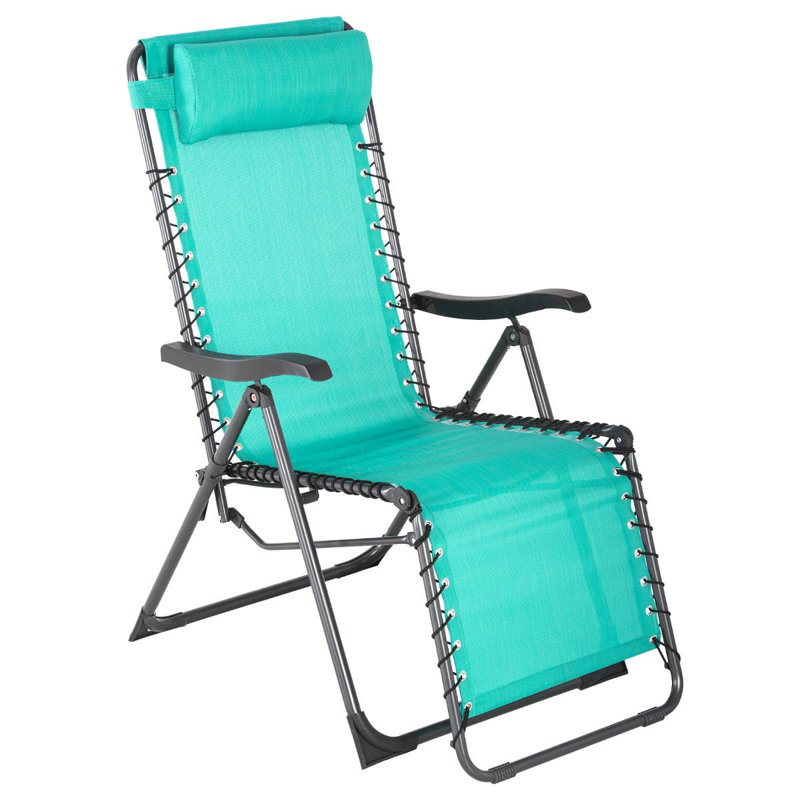 Courteney Folding Zero Gravity Chair, Turquoise