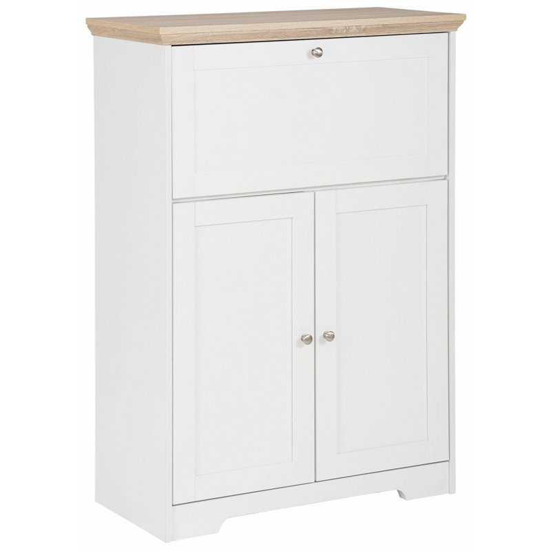 Plevna 84cm Sideboard, White/Oak