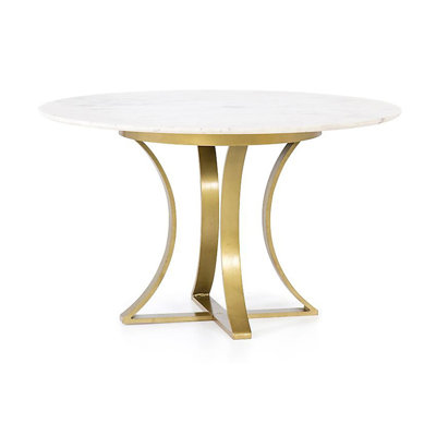 Chesterle 60" Pedestal Dining Table by Everly Quinn
