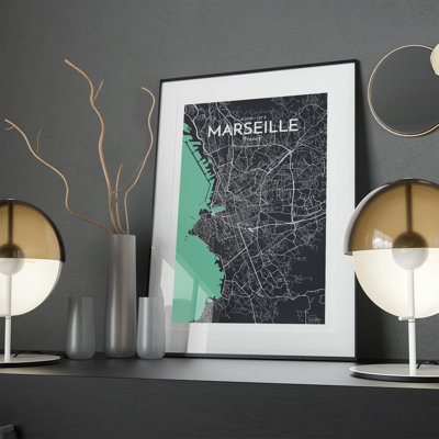 «Marseille City Map», impression