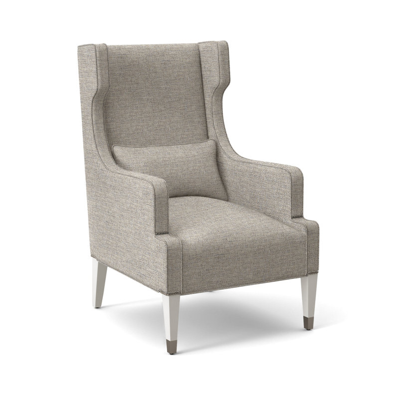 Thom Filicia Home Wingback Chair, Casa Blanca, Impala Storm