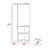 Mila Bathroom Cabinet, Two Interior  Shelves, Two External Shelves, Single Door Cabinet-1291347048