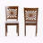 Marley Gray Fabric and Dark Brown Solid Wood Dining Chair, 37.29'' H X 18.37'' W X 17.57'' D-1210573339