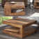 Theirry Solid Wood Floor Shelf Coffee Table with Storage