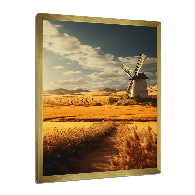 Reproduction d'art sur toile Espagne, Encadrement doré, H 32 po x l 24 po x P 1 po
