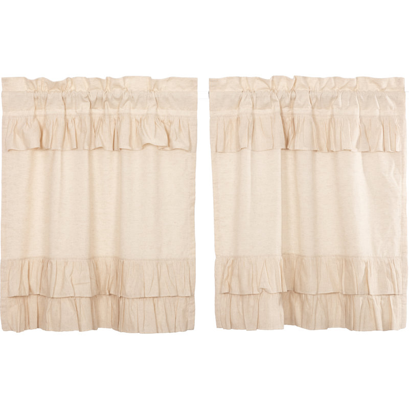 Rideau de café 72 po Sickels, Crème naturelle, l 36" x L 72"