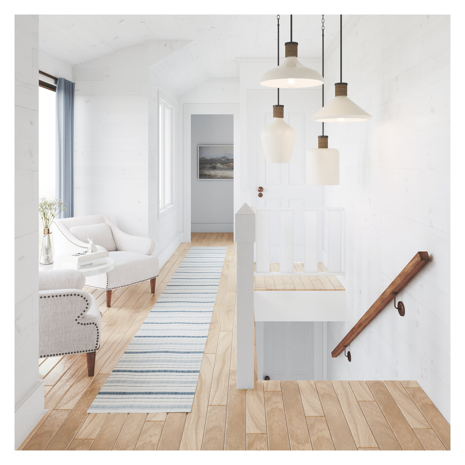 Gwenelle Single Light Ceramic Dimmable Pendant