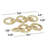 Cosmoliving By Cosmopolitan 2-Piece Gold Aluminum Sculpture