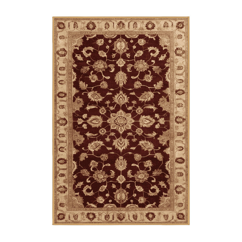 Tapis brun lavable à la machine, Rectangulaire 2 pi x 3 pi