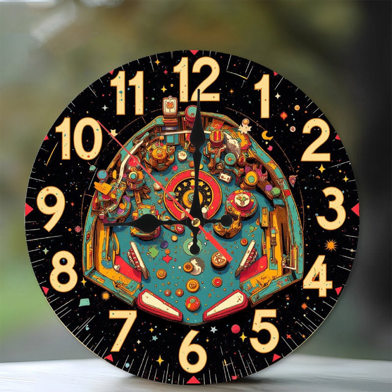 Horloge murale Pinball