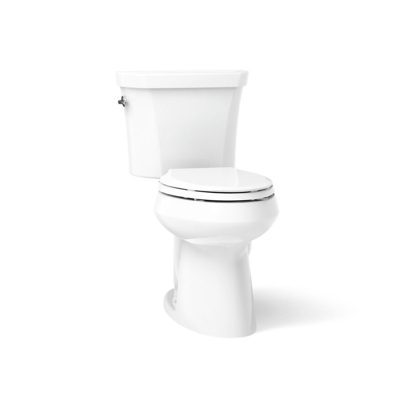 Highline 1.6 GPF Elongated Two-Piece Toilet, White, Left-Hand