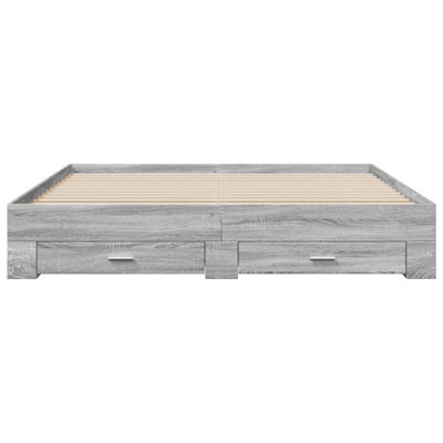 Vidaxl Bed Frame With Drawers Engineered Wood