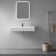 40 in. Wall-Mount or Countertop Bathroom with Wedge Bowl Solid Surface