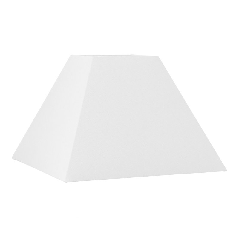 Lorentzen Cotton Tapered Square Lamp Shade, Cream Calico, 21cm H x 30cm W x 30cm D