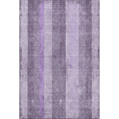 Premium Machine Washable Mayfield AMF1689 Stripes Rug