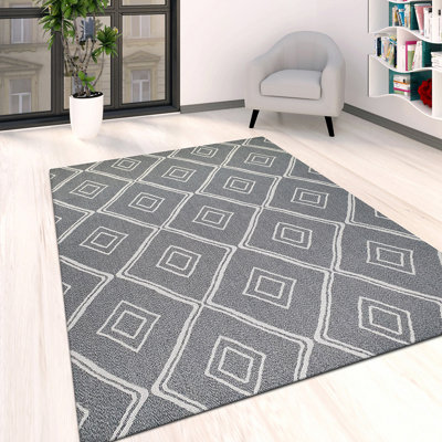 Crutcher Geometric Cotton Hand Woven Area Rug