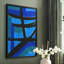 Impression sur toile «Invontract Blues I» - bois massif-1266924124-1266924112