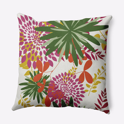 Coussin décoratif en polyester floral