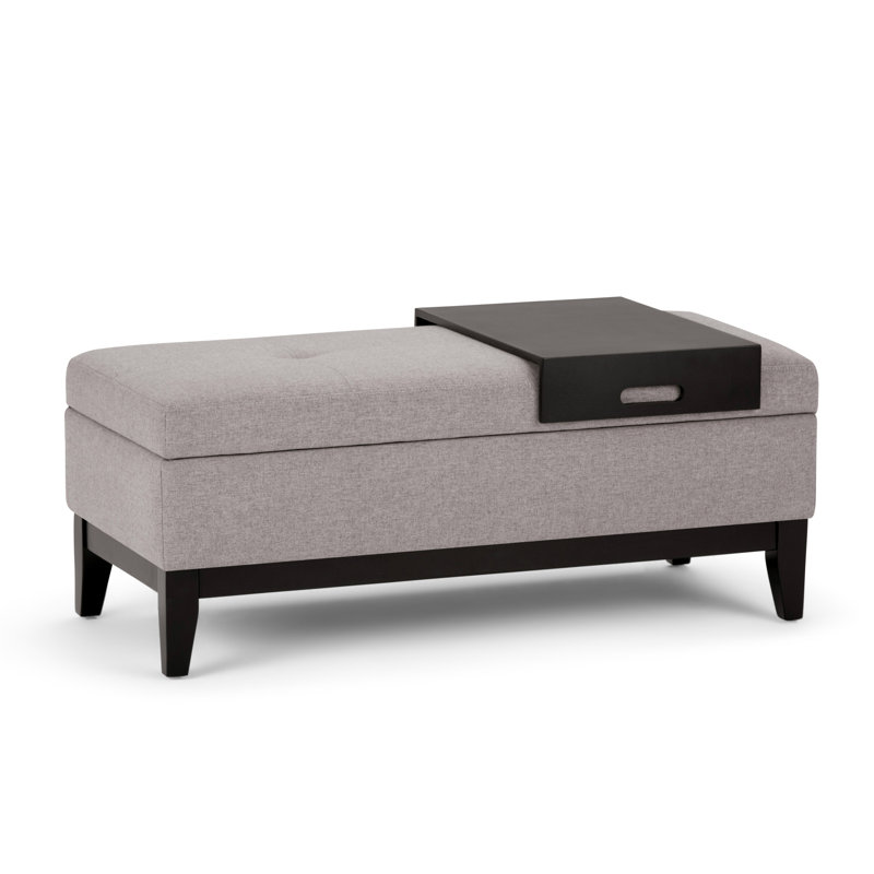 Banc de rangement avec repose-pieds et rangement caché Oregon