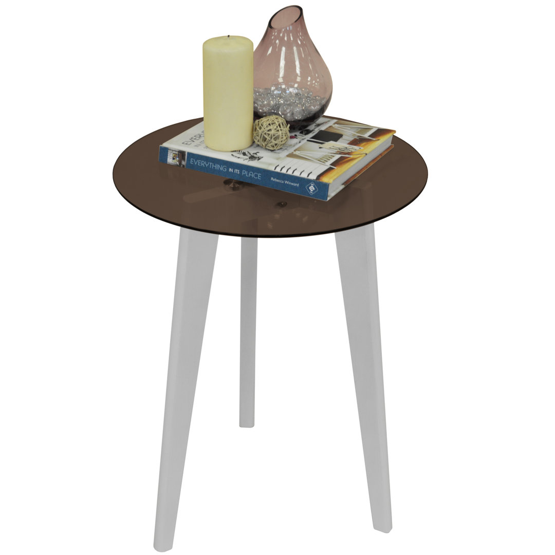 Glass Top End Table