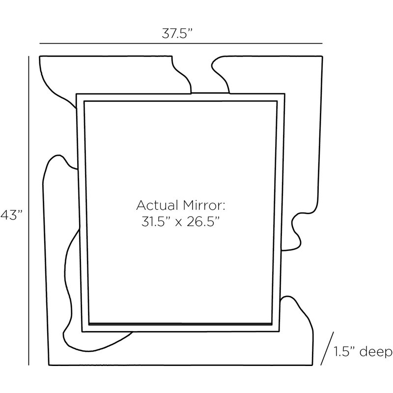 Zayden Rectangle Iron Mirror