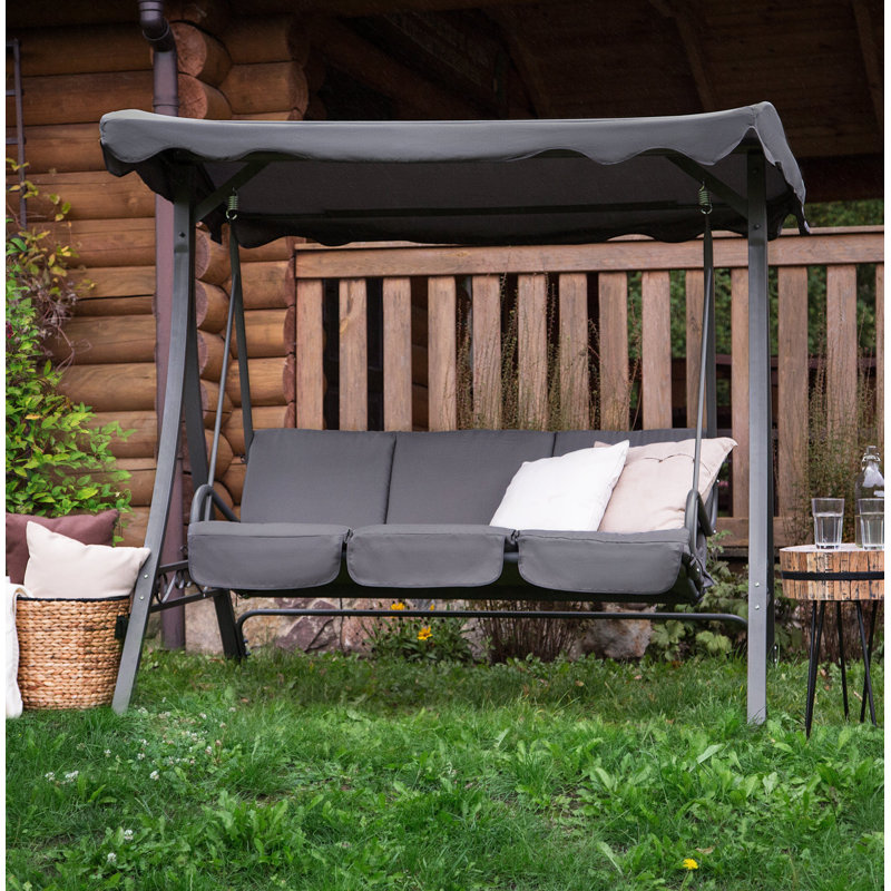 Addison 3 Person Porch Swing with Canopy