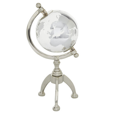 Globe terrestre en aluminium