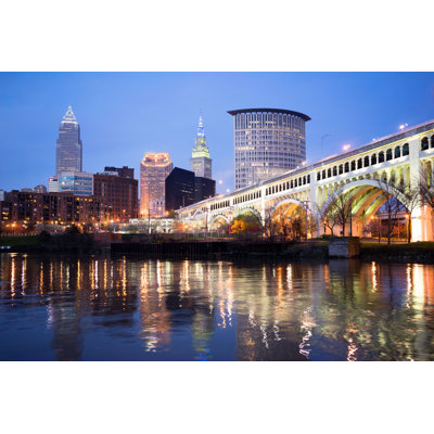 Ohio Downtown City par Chrisboswell - Photographie sur toile tendue