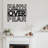 Faith Over Fear - Black Gold Text Inspirational Metal Wall Decor Home Decoration Wall Accent-94208253-129992580