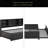 Metal Twin Size Daybed With Twin Size Trundle, Storage Shelves And USB Ports-1875767008