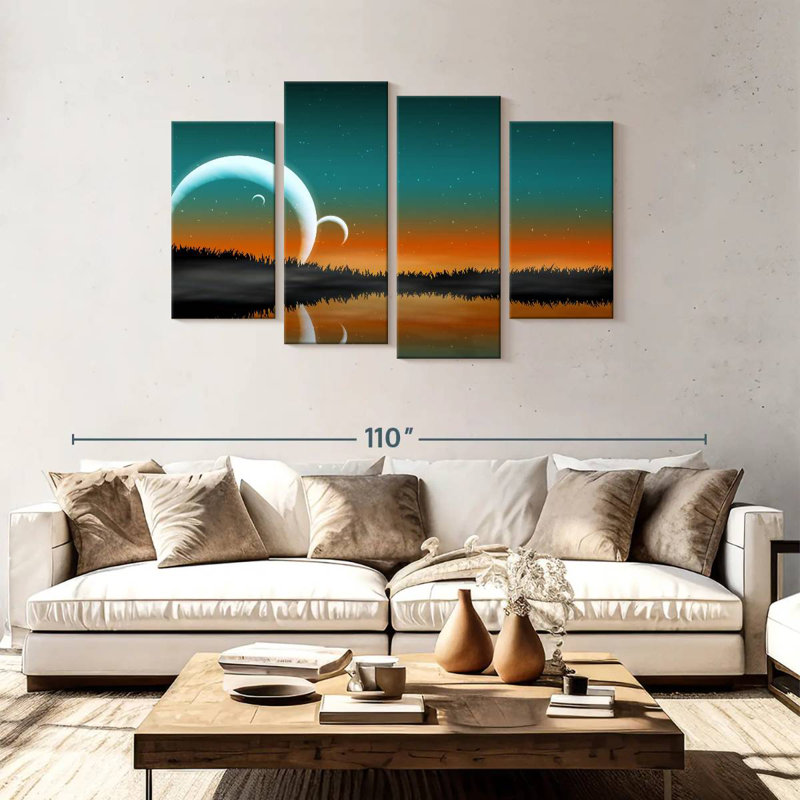 Kelan Space Landscape, 48" H x 75" W