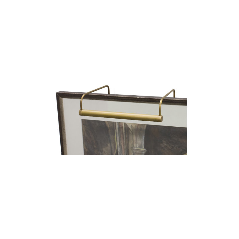 Frame Mounted Picture Light, Weathered Brass, 7.5" H x 21" W x 8" D