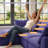 137.8" W 6 - Piece U Shape Upholstered Sectional Sofa Oversized 6-Seater Modular Sofa With Ottomans-473902261