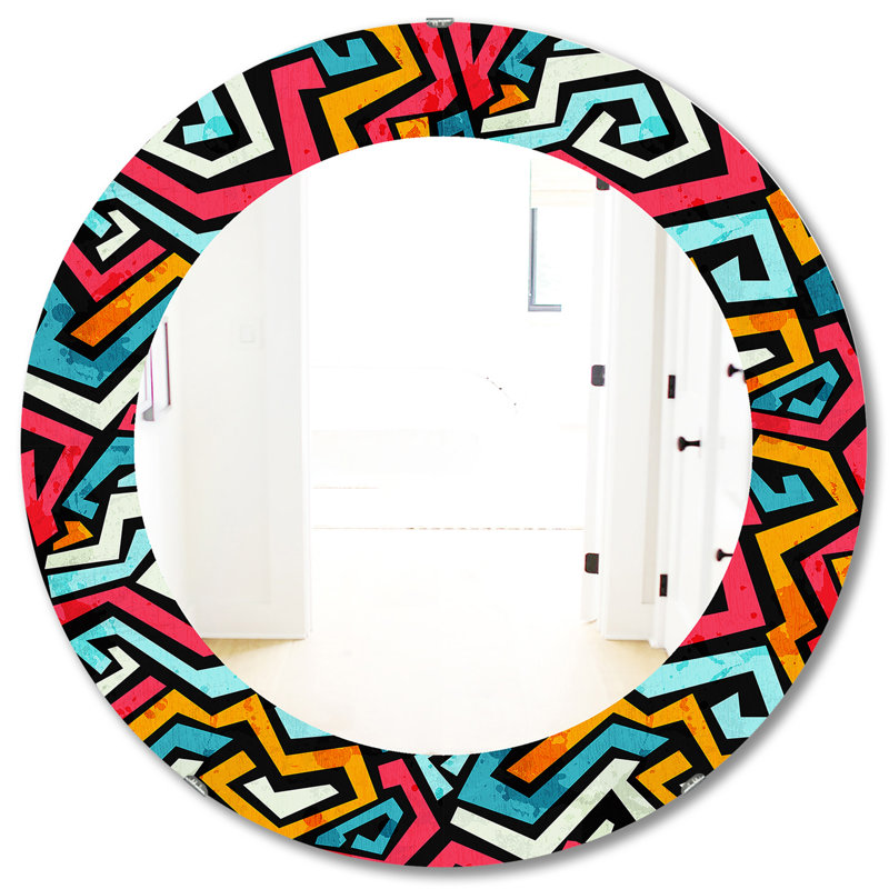 Miroir d'appoint Bright Graffiti, H 31,5 po x l po