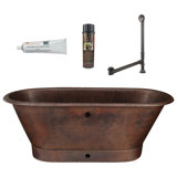 Premier Copper Products BSP5_BTM72DBOF Bathtub And Drain Package