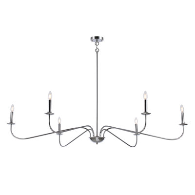 Lucca 6-Light Chandelier Elegant Traditional
