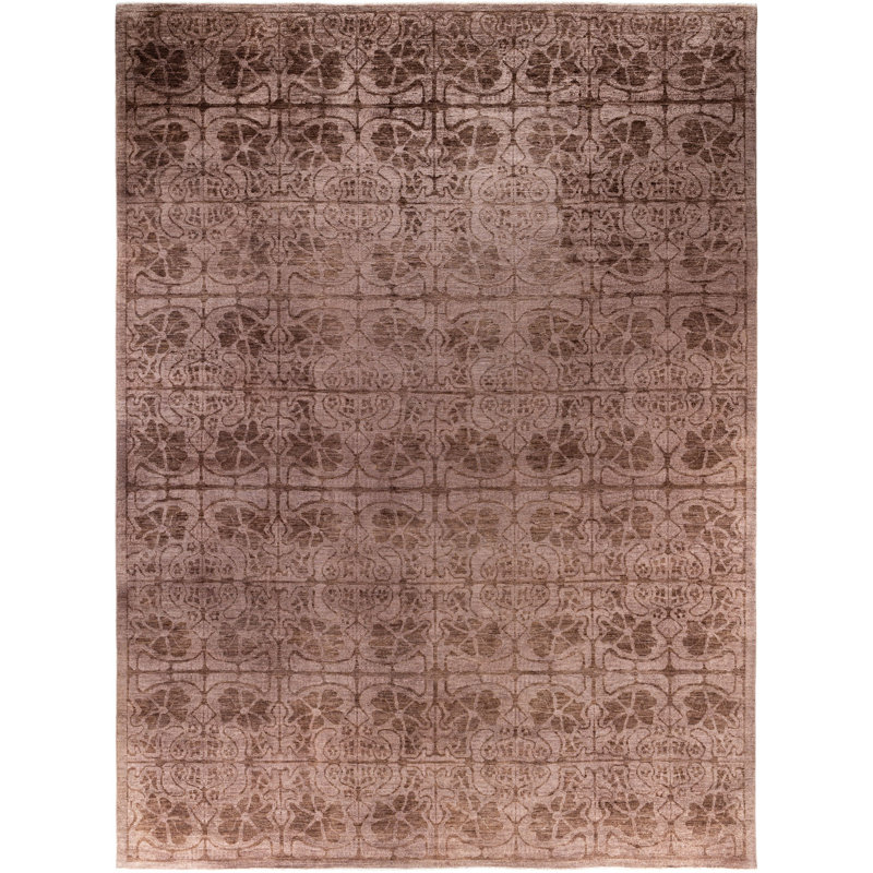 Overdyed One-of-a-Kind 10' 2" X 12' 10" Hand Knotted Area Rug