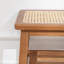 Banc en bois massif avec tablette Lund-569735218