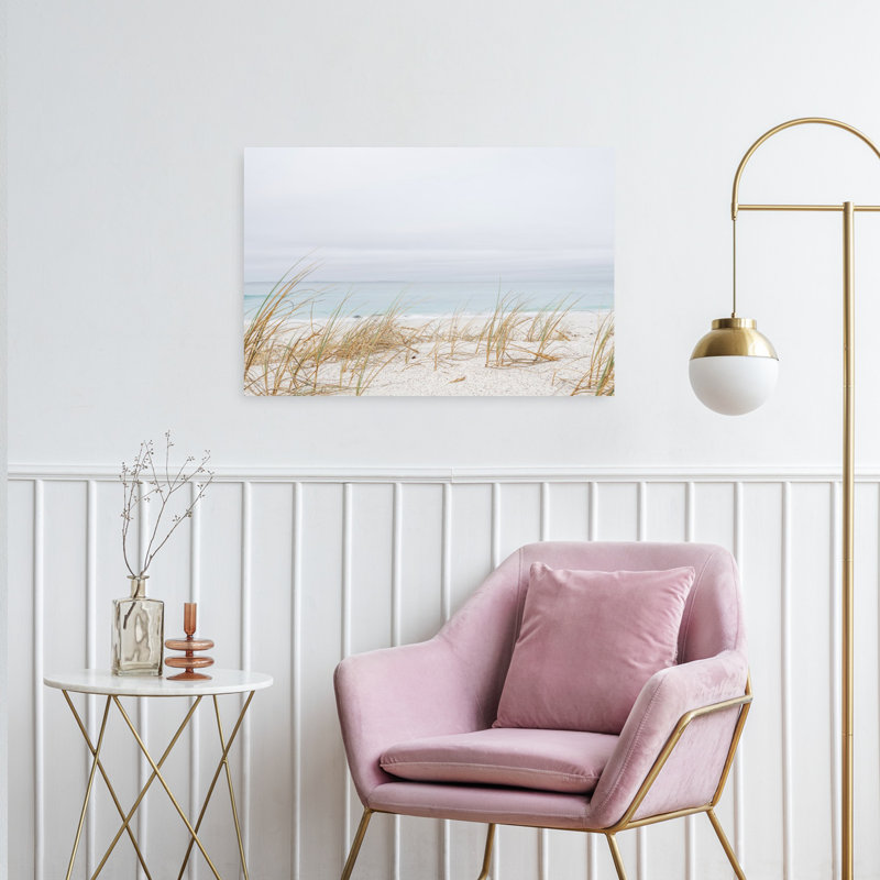 Art mural côtier serein, paisible et paisible, 24" H x 36" W