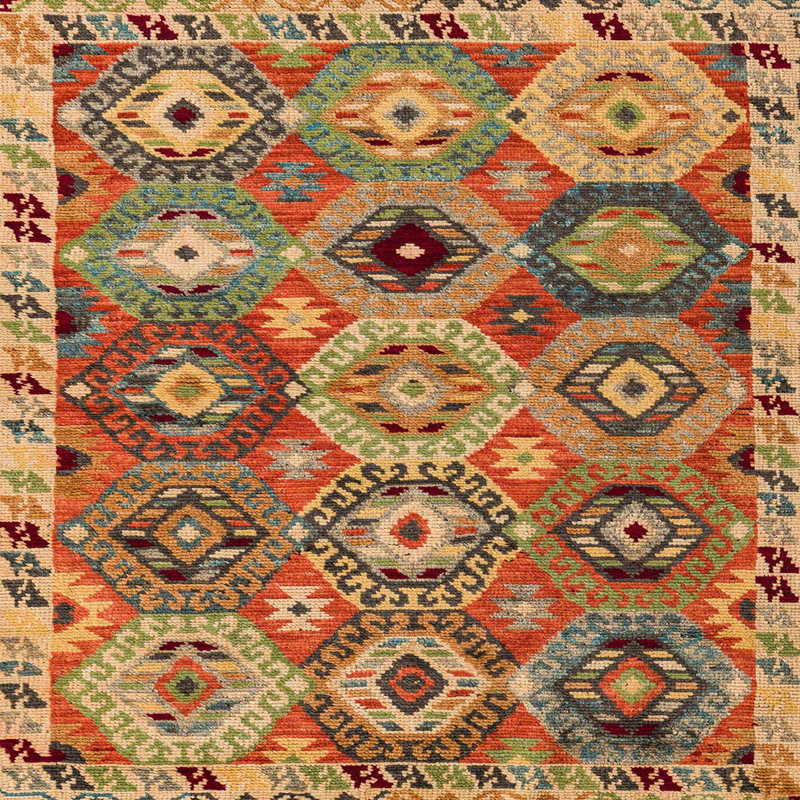 Abstract Indoor Rug, Square 7'