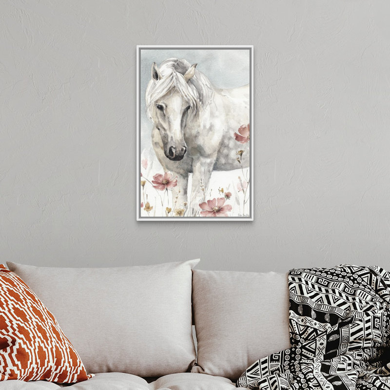 «Wild Horses II» par Lisa Audit, reproduction d'art sur toile, H 32 po x l 22 po x P 1,75 po, Black Floating Frame Canvas