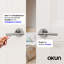 Levier de porte d'intimité Zen pour chambre à coucher (salle de bain) - Style minimaliste élégant en nickel brossé-114645590