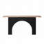 Console avec base en arche noire