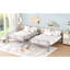 Lit superposé double au-dessus d'un lit double - Structure en fer moderne Magnifique finition pour un coffre-fort de luxe avec garde-corps peu encombrant et facile à assembler-1370493844-1370493845