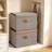 2 PCS Storage Bins with Lids, Collapsible Closet Organizer Container, Fabric Organizer Box with Handles, Decorative Storage Boxes with Lids for Organizing Clothes, Books, File,-570443008-570443014
