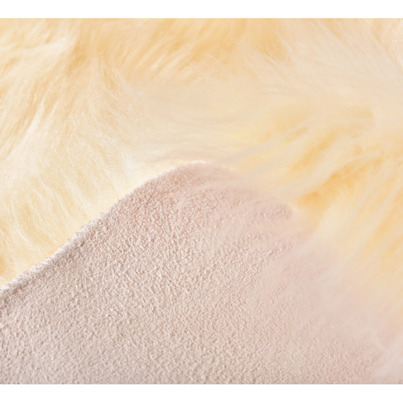 Jeremial Faux Sheepskin Indoor Rug, Rectangle 5' x 8'