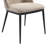 Burford Modern Curved Back Almond Upholstered Dining Chair - Set Of 2